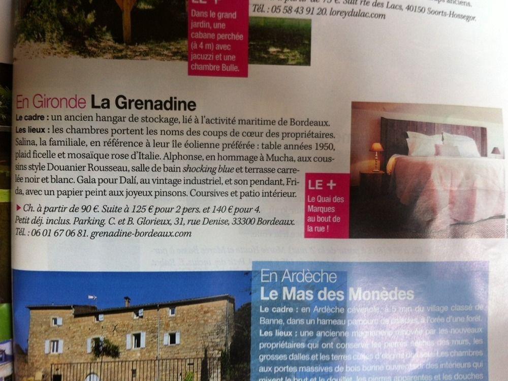 La Grenadine Bed & Breakfast Бордо Екстериор снимка